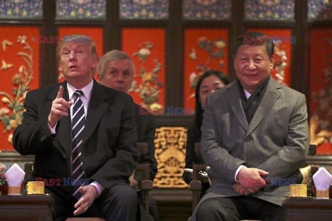 Donald Trump z wizytą w Chinach