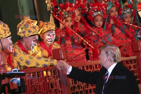 Donald Trump z wizytą w Chinach