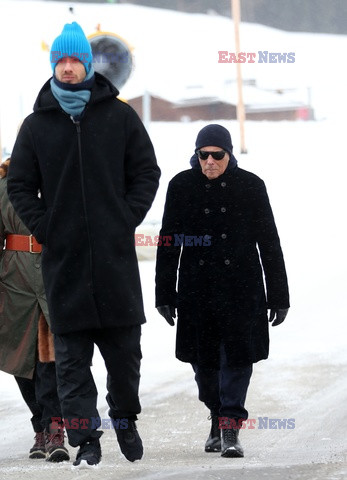 Giorgio Armani z rodziną w Saint-Moritz