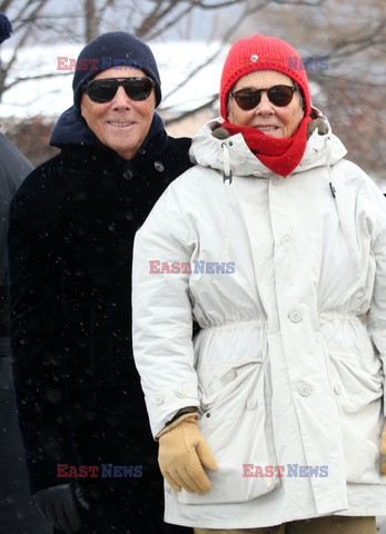 Giorgio Armani z rodziną w Saint-Moritz