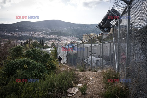 Uchodźcy w greckim Samos - NYT