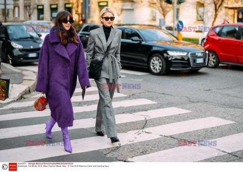 Street fashion na Tygodniu mody w Mediolanie - zima 2018/2019