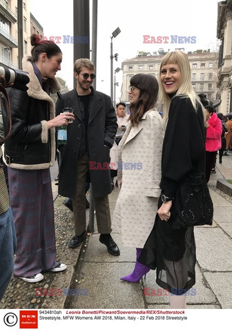 Street fashion na Tygodniu mody w Mediolanie - zima 2018/2019