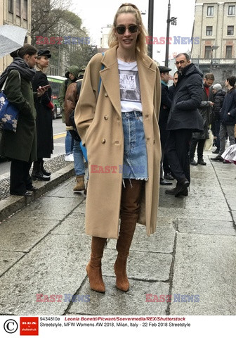 Street fashion na Tygodniu mody w Mediolanie - zima 2018/2019