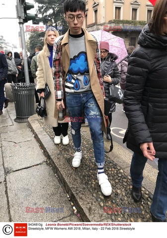 Street fashion na Tygodniu mody w Mediolanie - zima 2018/2019