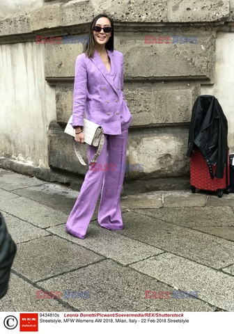 Street fashion na Tygodniu mody w Mediolanie - zima 2018/2019