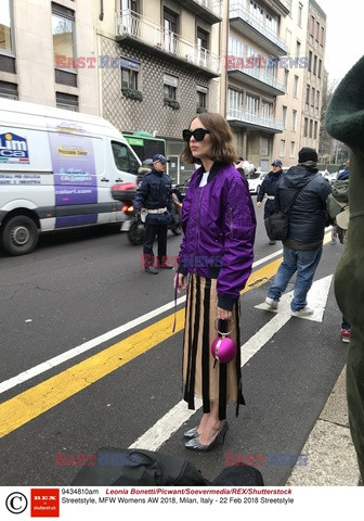 Street fashion na Tygodniu mody w Mediolanie - zima 2018/2019