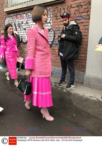 Street fashion na Tygodniu mody w Mediolanie - zima 2018/2019