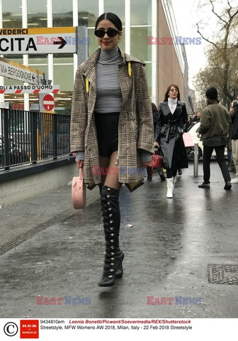 Street fashion na Tygodniu mody w Mediolanie - zima 2018/2019