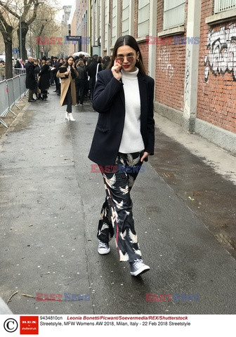 Street fashion na Tygodniu mody w Mediolanie - zima 2018/2019