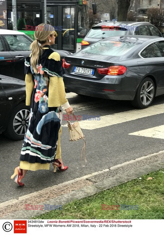 Street fashion na Tygodniu mody w Mediolanie - zima 2018/2019