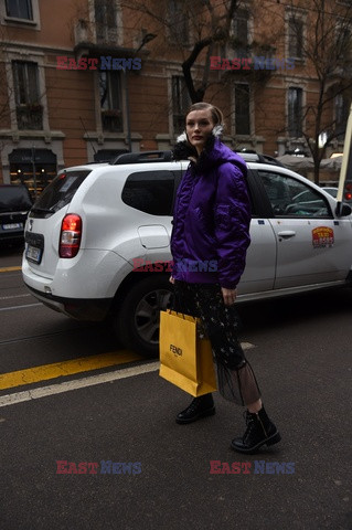 Street fashion na Tygodniu mody w Mediolanie - zima 2018/2019