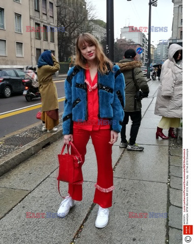 Street fashion na Tygodniu mody w Mediolanie - zima 2018/2019