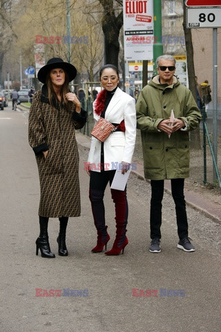 Street fashion na Tygodniu mody w Mediolanie - zima 2018/2019