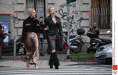 Street fashion na Tygodniu mody w Mediolanie - zima 2018/2019