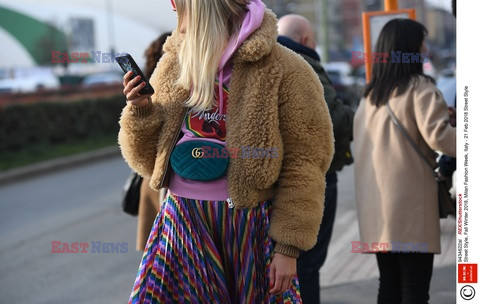 Street fashion na Tygodniu mody w Mediolanie - zima 2018/2019