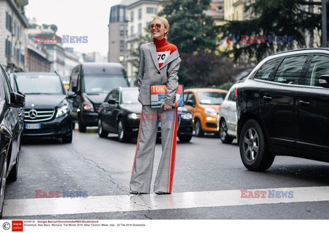 Street fashion na Tygodniu mody w Mediolanie - zima 2018/2019