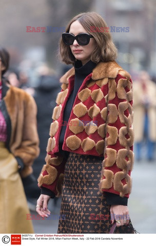 Street fashion na Tygodniu mody w Mediolanie - zima 2018/2019