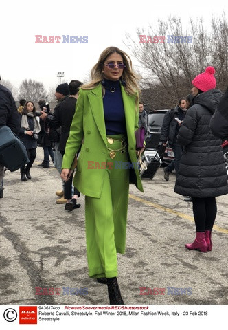 Street fashion na Tygodniu mody w Mediolanie - zima 2018/2019