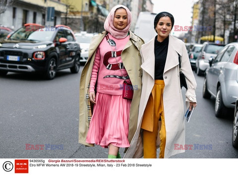 Street fashion na Tygodniu mody w Mediolanie - zima 2018/2019