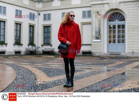 Street fashion na Tygodniu mody w Mediolanie - zima 2018/2019