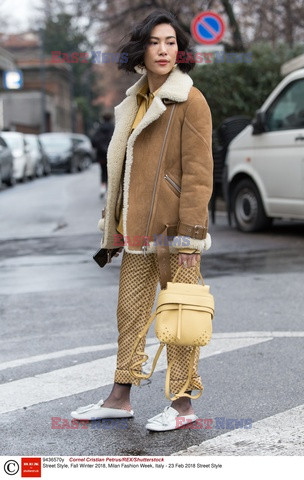 Street fashion na Tygodniu mody w Mediolanie - zima 2018/2019