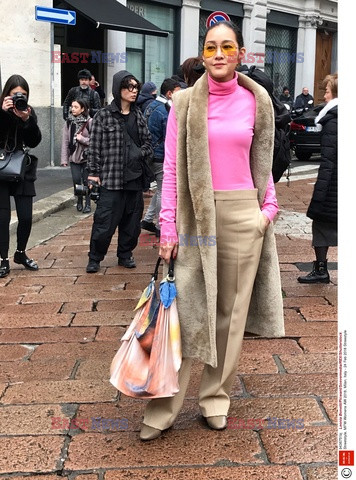 Street fashion na Tygodniu mody w Mediolanie - zima 2018/2019