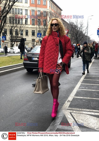 Street fashion na Tygodniu mody w Mediolanie - zima 2018/2019