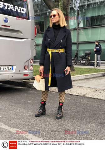 Street fashion na Tygodniu mody w Mediolanie - zima 2018/2019