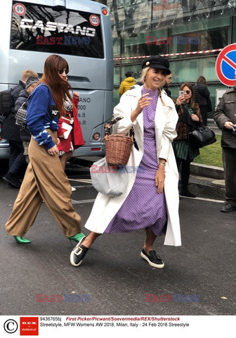 Street fashion na Tygodniu mody w Mediolanie - zima 2018/2019