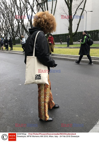 Street fashion na Tygodniu mody w Mediolanie - zima 2018/2019