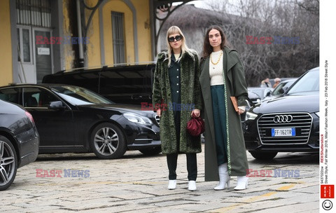 Street fashion na Tygodniu mody w Mediolanie - zima 2018/2019