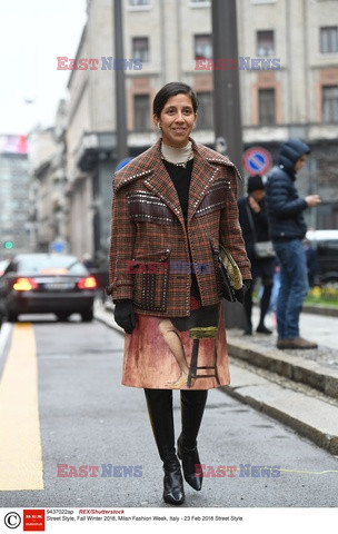 Street fashion na Tygodniu mody w Mediolanie - zima 2018/2019