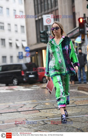 Street fashion na Tygodniu mody w Mediolanie - zima 2018/2019