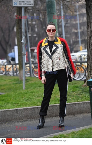 Street fashion na Tygodniu mody w Mediolanie - zima 2018/2019