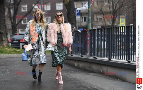 Street fashion na Tygodniu mody w Mediolanie - zima 2018/2019