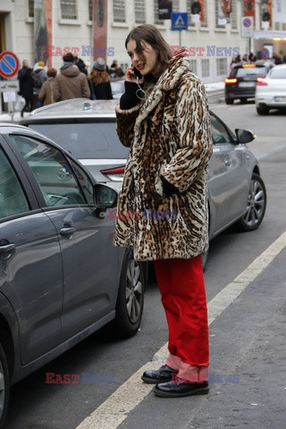 Street fashion na Tygodniu mody w Mediolanie - zima 2018/2019