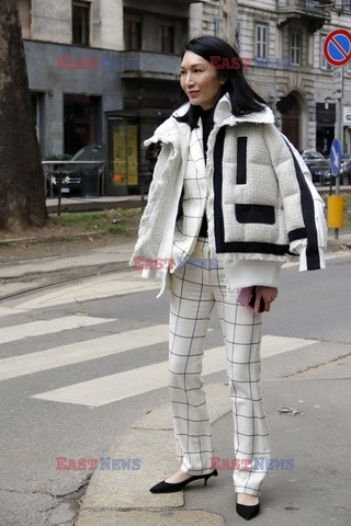 Street fashion na Tygodniu mody w Mediolanie - zima 2018/2019