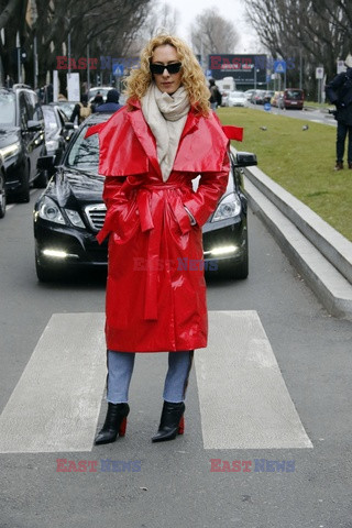 Street fashion na Tygodniu mody w Mediolanie - zima 2018/2019