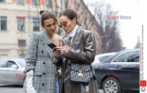 Street fashion na Tygodniu mody w Mediolanie - zima 2018/2019