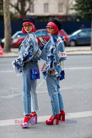 Street fashion na Tygodniu mody w Paryżu - zima 2018/19