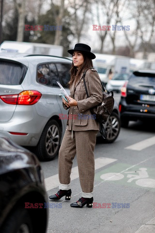 Street fashion na Tygodniu mody w Paryżu - zima 2018/19