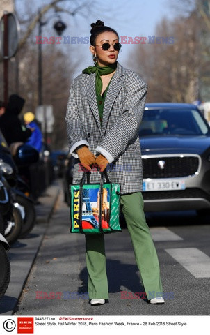 Street fashion na Tygodniu mody w Paryżu - zima 2018/19