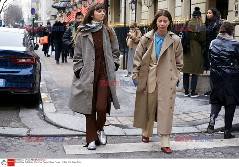 Street fashion na Tygodniu mody w Paryżu - zima 2018/19