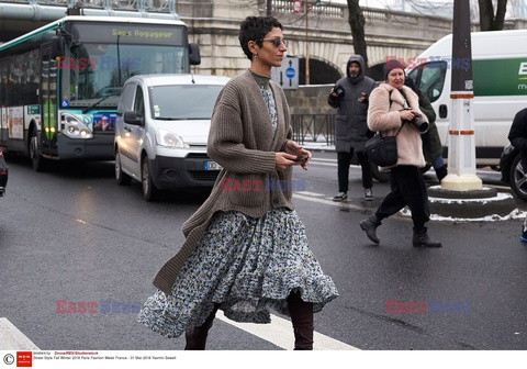 Street fashion na Tygodniu mody w Paryżu - zima 2018/19