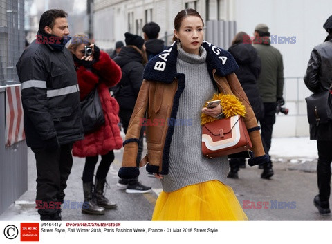 Street fashion na Tygodniu mody w Paryżu - zima 2018/19