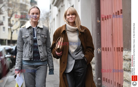 Street fashion na Tygodniu mody w Paryżu - zima 2018/19