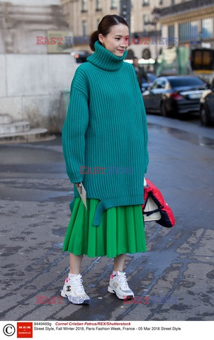 Street fashion na Tygodniu mody w Paryżu - zima 2018/19