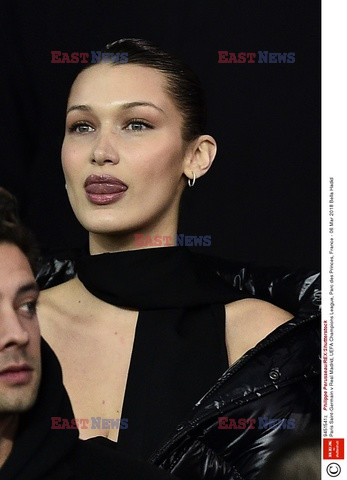 Bella Hadid i David Beckham na meczu Realu Madryt