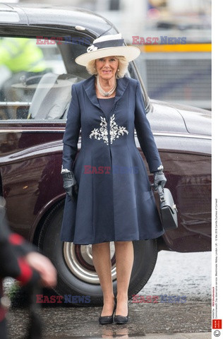 Brytyjska rodzina królewska i goście w Westminister Abbey